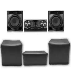 Kit 3 Capas Pra Mini System LG Cj44 Impermeável  Preta UV