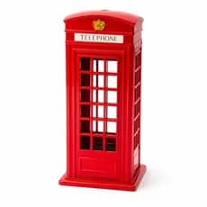 Miniatura Cabine Telefônica Londres Cofre Metal