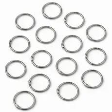 Pacote Com 12 Argolas Articulada 4cm (40mm) Prata Ou Dourada