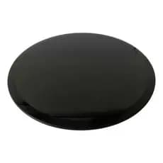 Bandeja Base Espelho Preto Redondo 20cm Decoração
