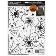 Adesivo Halloween Teia De Aranha Decoração P/ Janela