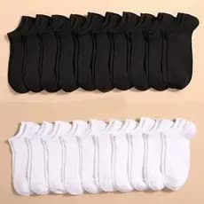 Kit 3/6/12/18 Pares de Meias Soquete Cano Curto Masculina Feminina Unissex varejo
