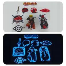 Adesivos Brilha No Escuro- Naruto- Akatsuki (kit Revenda)