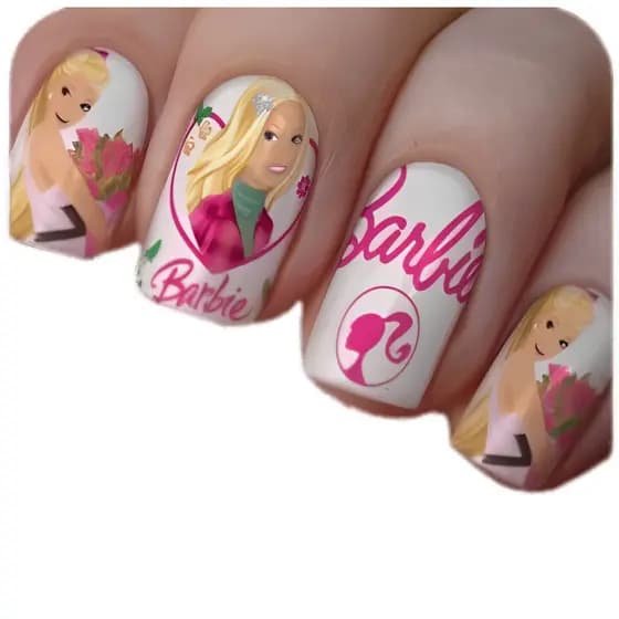 Cartelão De Películas De Unhas- Modelos Barbie