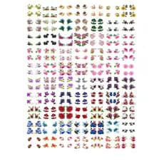 560 Películas/ Adesivos De Unhas- Pés- 2 Cartelão