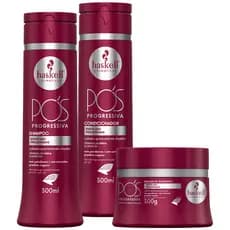 Kit Haskell Pós-progressiva Sham.+ Cond.+ Máscara 300ml/300g