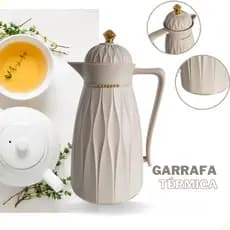 Garrafa Térmica 1 Litro Café Chá Leite Khadija Bege Tuut
