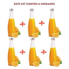 6 Garrafas De Vidro Acqua 1 Litro Vitrizi Transparente