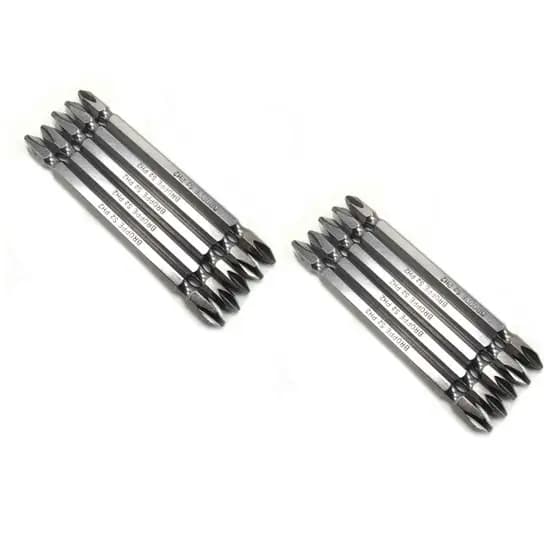 Kit 10 Bits Philips PH2 Imantada Ponteira para Parafusadeira Cromo Vanadium