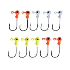 Anzol Jig Head Color Em Aço Carbono