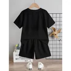 Conjunto Short e  Camiseta  Short Moletom e Camisa Algodão Kit  Short e Camisa Kit Infantil Conjunto Infantil
