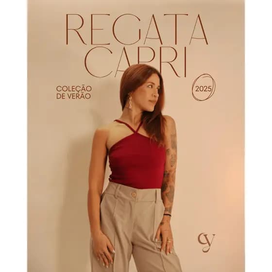 Regata Capri Feminina Decote Halter Verão