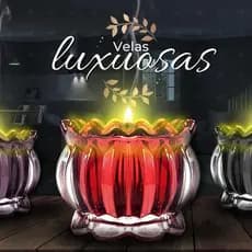 Kit Potes De Vidro Castiçal Plissado Premium para Velas Artesanais Aromaticas Lembrancinha