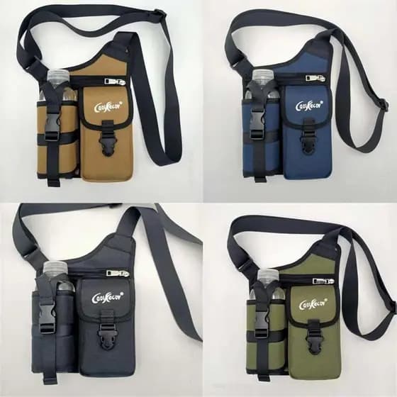 Nova mochila pequena masculina de viagem ao ar livre pequena bolsa de ombro lazer caminhada garrafa de água saco tela gr