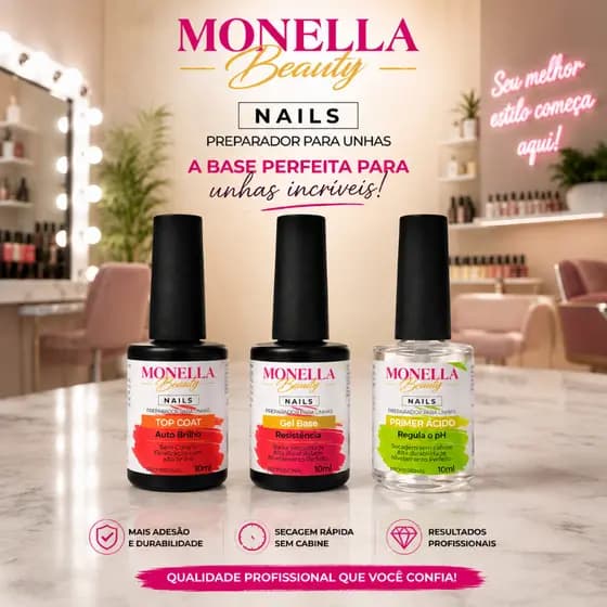 preparadores de unha de gel acrigel top coat primer acd base gel alongamento de unhas de gel monella