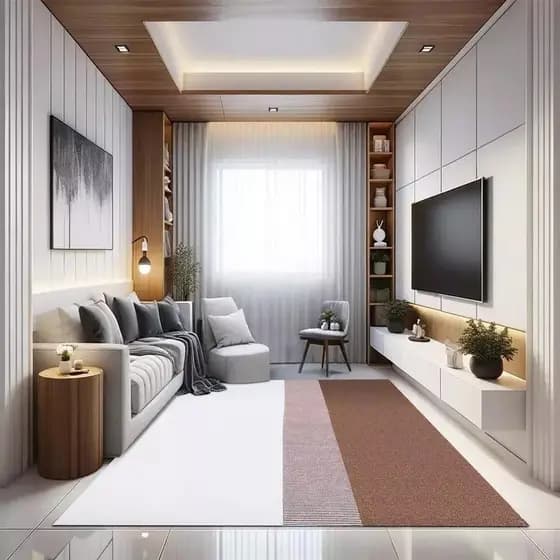 Tapete para Sala de Tv Moderno 1,32 x 2,50 Bruxelas Caramelo