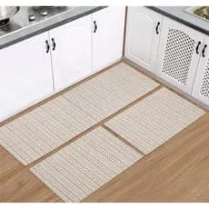 Kit Tapete De Cozinha Antiderrapante 3 Peças Verona Estilo Conforto Moderno