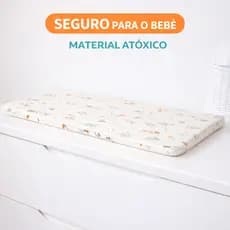 Trocador de Fraldas para Cômoda Bebê Impermeável Dobrável Portátil Acolchoado