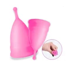 Copo Menstrual Feminino De Silicone Coletor Copinho Dobrável Esterilizador Prático e Ecológico