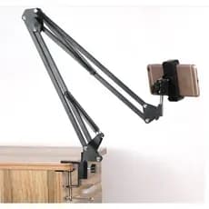 Suporte Celular Com Braço Articulado E Ajustado Para Mesa