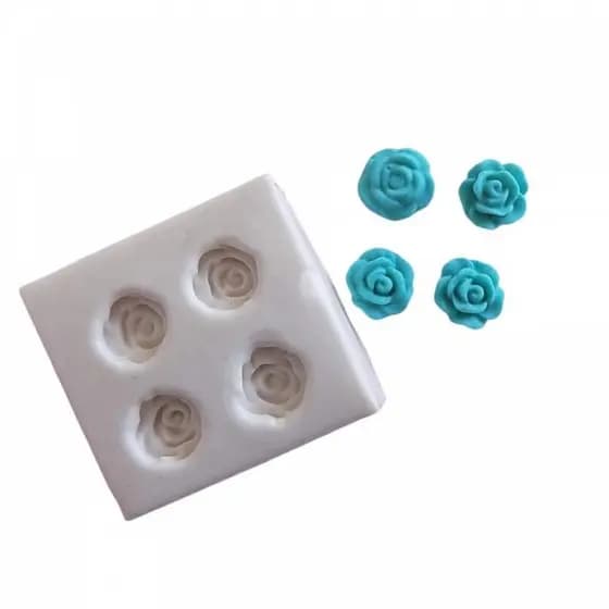 Molde De Silicone Micro Rosinhas Molde Confeitaria e Biscuit 037