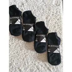 Kit Meias Masculino AltoMax Cano Soquete/invisível So Preta Para Homens Kit Com 6/9/12 Pares