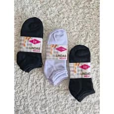 Kit Meias Feminina Cano Curto Muito Confortável Kit Com 6/9/12 Pares Tamanho 35/40