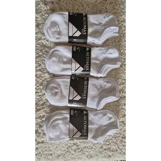 Kit Meias Masculino AltoMax So branca Cano Soquete/invisível Para Homens Kit Com 6/9/12 Pares