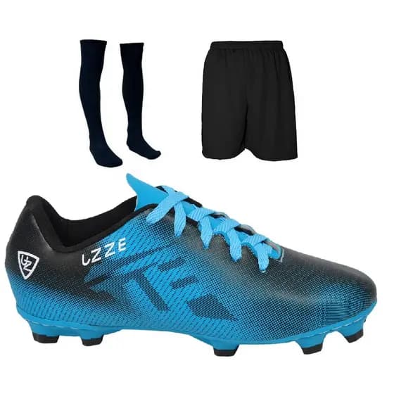 Chuteira Campo Nova Costurada Adulto Infantil Meião Short UZ