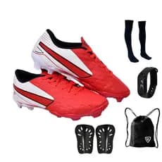 Chuteira Impactor Campo Adulto Novo Uzze Sport + Meião Relógio Caneleira Mochila