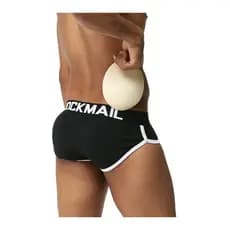 Cueca Com Enchimento Para Bumbum E Bojo Da Frente Jockmail