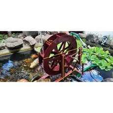 Roda Dágua Para Tanques Lagos De Peixes Com Homenzinho
