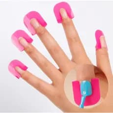 Protetor de unhas para manicure francesa, conjunto de 26 peças em 10 tamanhos diferentes