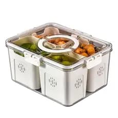 Pote Organizador De Geladeira Frutas E Verduras Com Cesto 7,6L