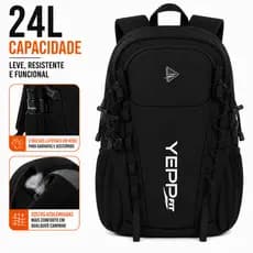 Mochila 24L Leve Resistente Academia Trilha Viagem com Apito Homens Mulheres