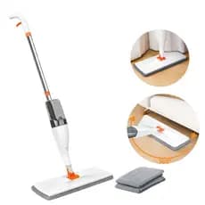 Mop Spray Multifuncional com Borrifador Reservatório de Água Microfibra Limpeza Casa