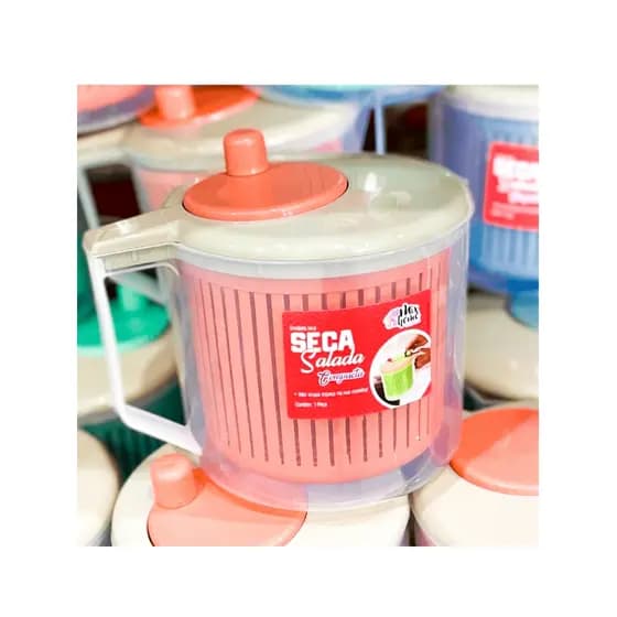 Seca Salada Centrífuga Secadora de Folhas Verduras 2,5L Manual
