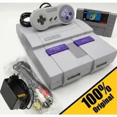 Super Nintendo Console Original Modelo FAT Impecável Funcionando Perfeitamente + 1 Controle + Jogo Cartucho Completo