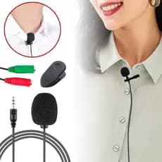 Microfone de Lapela Profissional Para Celular Câmera Iphone Android Universal P2 Gravação de Vídeo Original