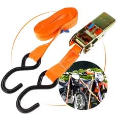 Kit Cinta Catraca 800kg 3M Reforçada Amarração Esticador Carga Moto