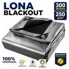 Lona 3X2 EXTRA FORTE Impermeável Blackout DUPLA FACE Proteção UV 300 Micras  250G/M² Grossa Multiuso