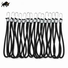 Kit 100 Extensor Elástico 35cm Gancho Zincado Para Lona Caminhão Multiuso Piscina
