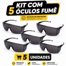 5 Óculos Proteção Epi Segurança Contra Raios Solares UVA UVB Ciclismo Bicicleta Caminhada