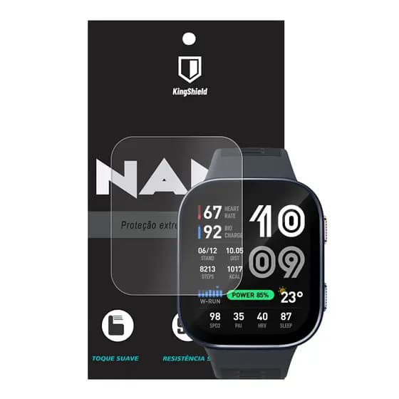 Película Para Amazfit Bip Max Kingshield Nano Vidro (2xUnid)