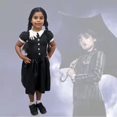 Fantasia da infantil da Wandinha Super Luxo