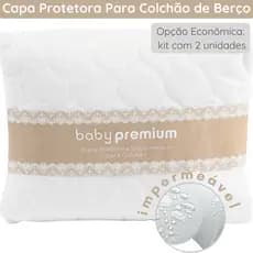 Capa Protetora de Colchão Impermeável Para Berço Americano Matelada