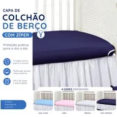 Capa para colchão protetor de colchão berço