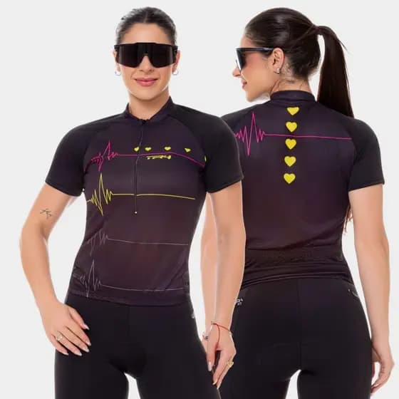 Camisa Ciclismo Feminina Camiseta Manga Curta Blusa Bike Roupa Pedal Mtb