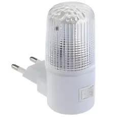 SYMEON Luminária Abajur Led Mini Luz Branca Noturna Bivolt de Tomada P/ Quarto de Bebê Escritório Corredor