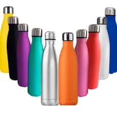 Garrafa Térmica 500ml Squeeze de Aço Inoxidável Portátil Água Gelada Café Chá Por 24h Diversas Cores